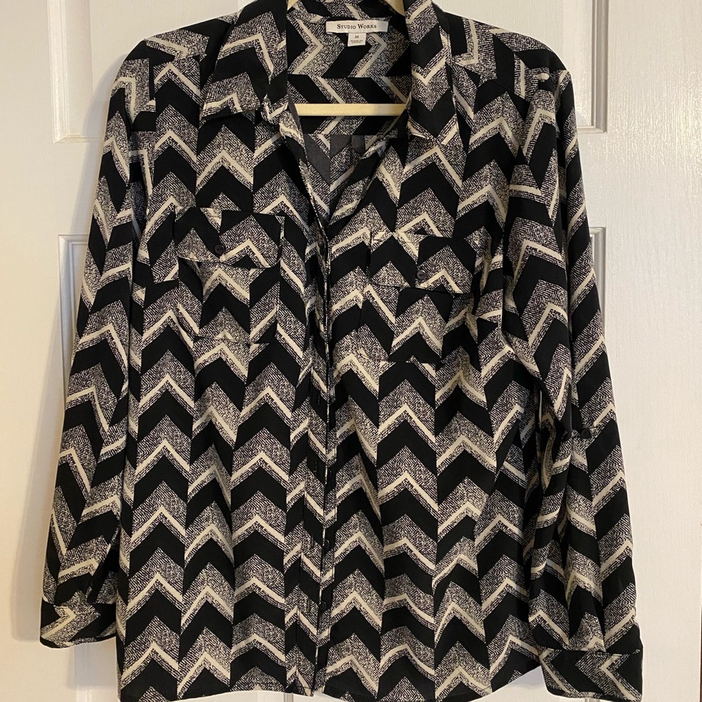 Studio Works Long Sleeve Blouse